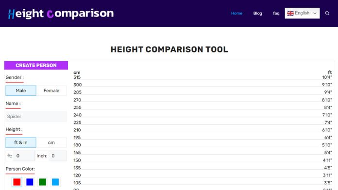 height comparison tool